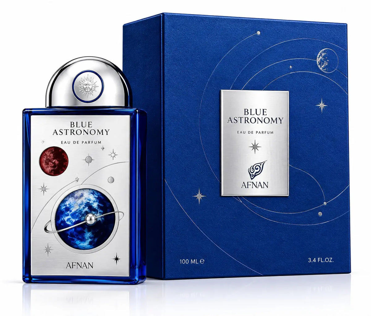 Afnan Blue Astronomy Eau De Parfum – 100ml (3.4 fl. oz.) Long-Lasting Fresh Woody Fragrance NORTH WAVE SCENTORA