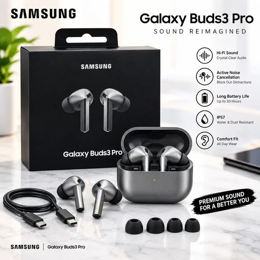Samsung Galaxy Buds3 Pro Wireless Earbuds – Premium Hi-Fi Sound, Active Noise Cancellation & Charging Case My Store SCENTORA
