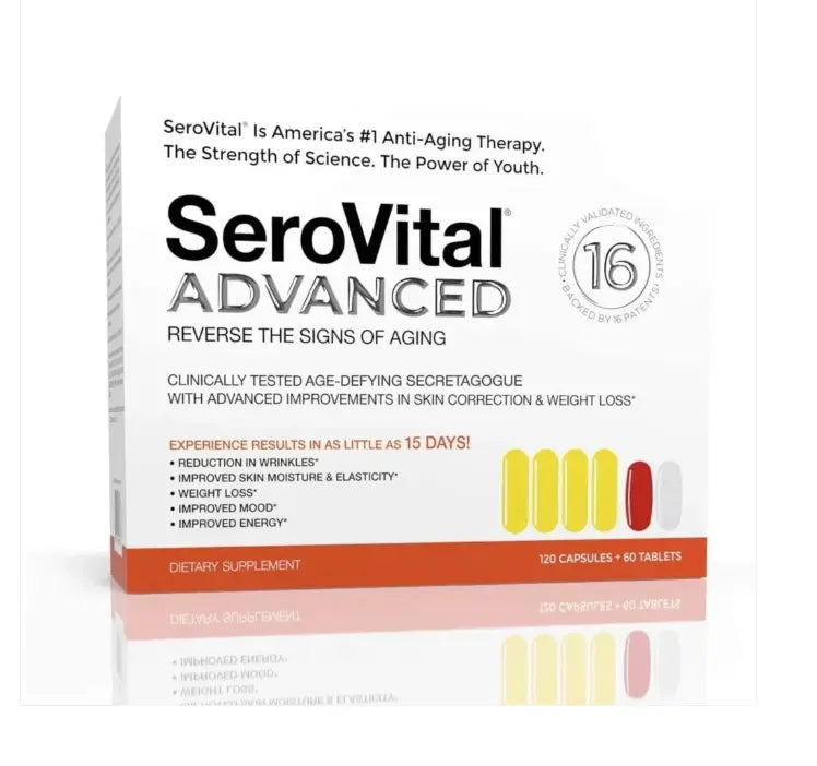 SeroVital Advanced Dietary Supplement 120 Capsules + 60 Tablets | Age-Defying Wellness Formula SCENTORA SCENTORA