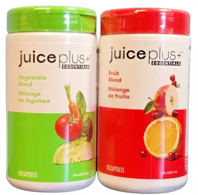 Juice Plus+ Essentials Fruit & Vegetable Blend Capsules Duo (120 Capsules Each) SCENTORA SCENTORA