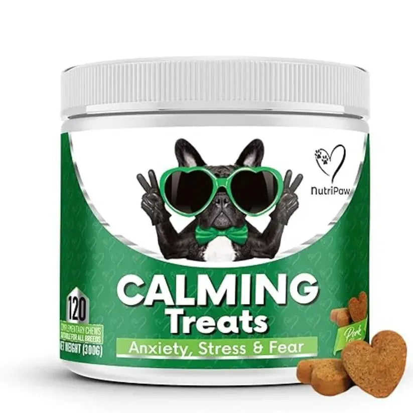 NutriPaw Calming Treats for Dogs – Reduce Stress, Fear, Separation Anxiety & Barking SCENTORA SCENTORA