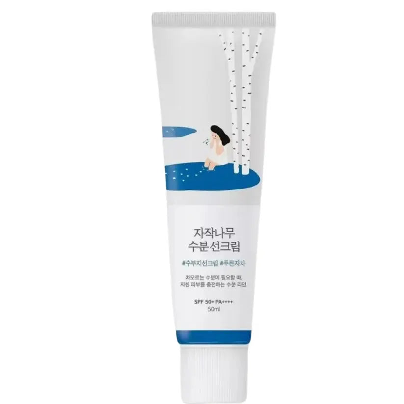 ROUND LAB Birch Juice Moisturizing Sun Cream SPF 50+ PA++++ Duo Set (2 x 50ml) | Korean Sunscreen SCENTORA SCENTORA