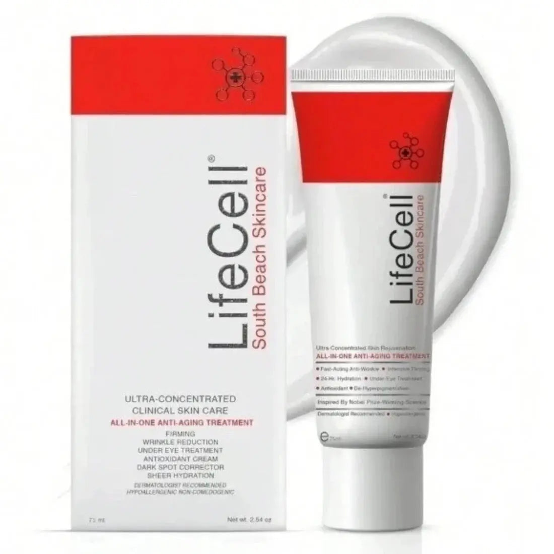 LifeCell All-in-One Anti-Aging Face Cream - Reduces Wrinkles, Fine Lines & Dark Circles - 2.54 oz / 75 ml - Brand New NORTH WAVE SCENTORA