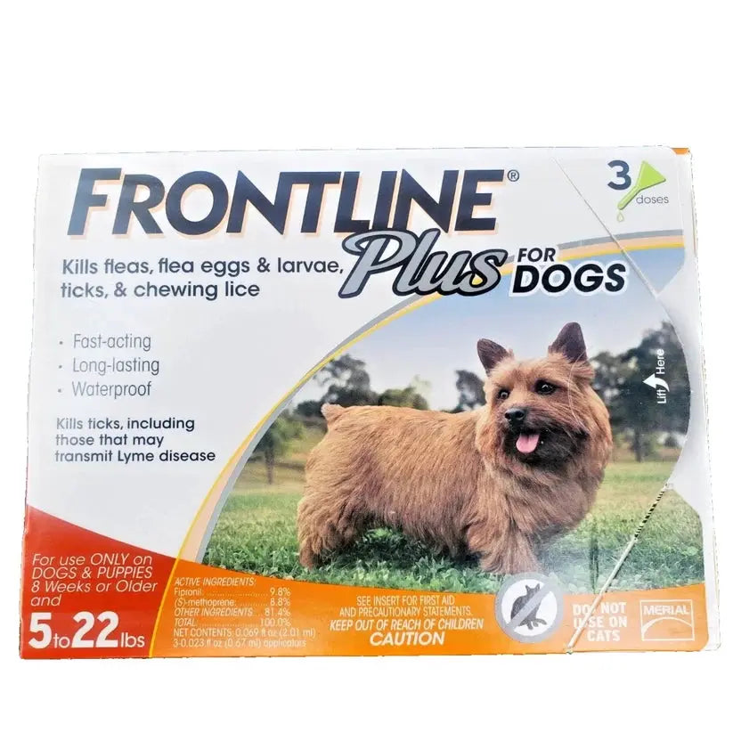 FRONTLINE Plus Flea and Tick Treatment for Small Dogs (5-22 lbs) – 6 Doses SCENTORA SCENTORA