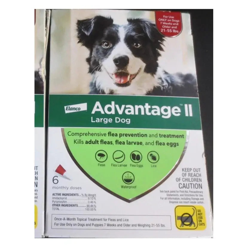 Advantage II Flea Treatment for Large Dogs (21-55 lbs) – 6 Doses SCENTORA SCENTORA