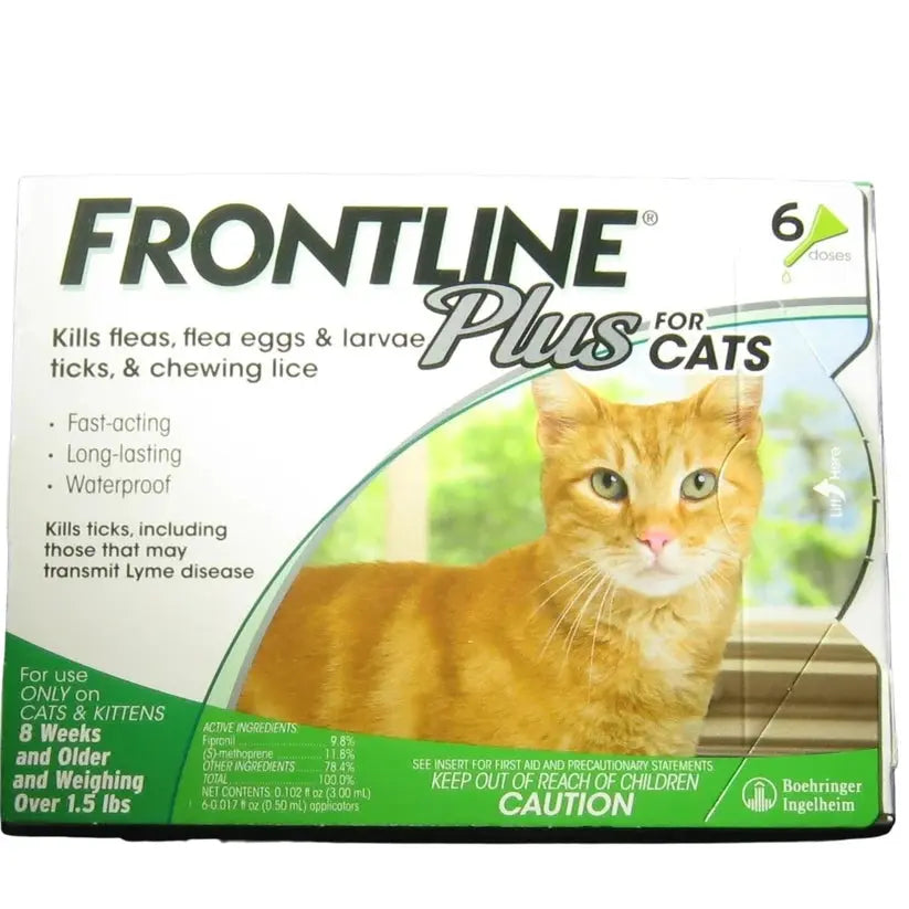 FRONTLINE Plus Flea and Tick Treatment for Cats and Kittens – 6 Doses SCENTORA SCENTORA