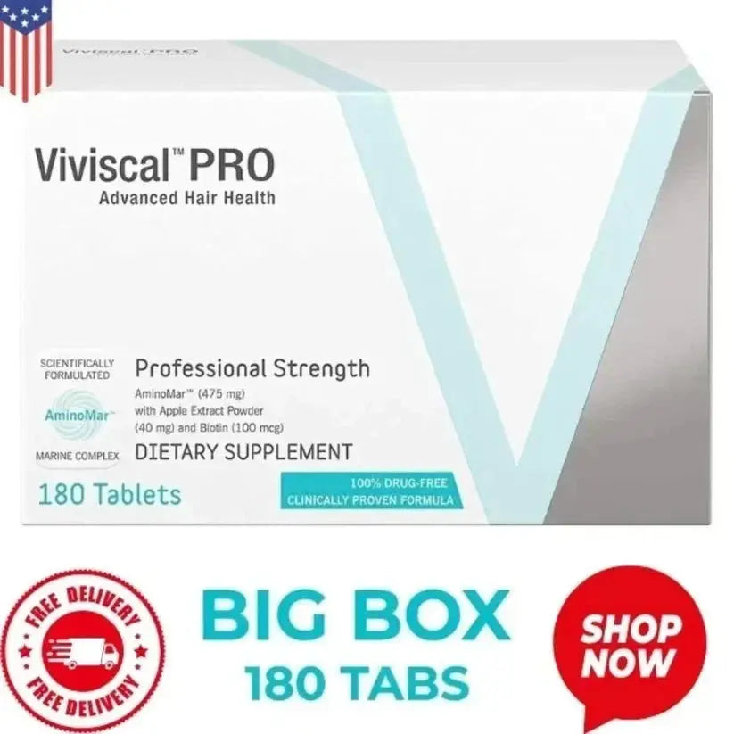 Viviscal PRO Professional Hair Growth Tablets (180 Count) – 3 Month Supply | Exp. 12/2027 SCENTORA SCENTORA
