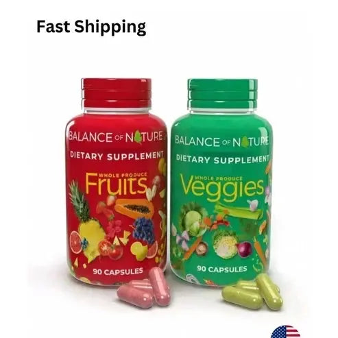 2 Pack – Fruits and Vegetables Whole Food Superfood Supplement – 90 Fruit & 90 Veggie Capsules (Total 180 Capsules) NORTH WAVE SCENTORA