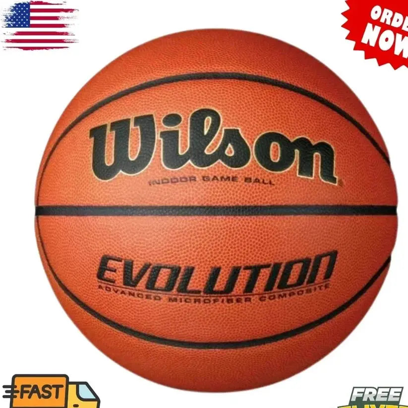 Wilson Evolution Official Game Indoor Basketball (Size 7, 29.5") SCENTORA SCENTORA