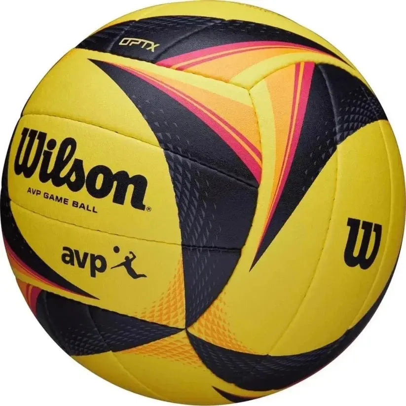 Wilson AVP OPTX Official Beach Volleyball Tour Match Game Ball – Black/Yellow SCENTORA SCENTORA