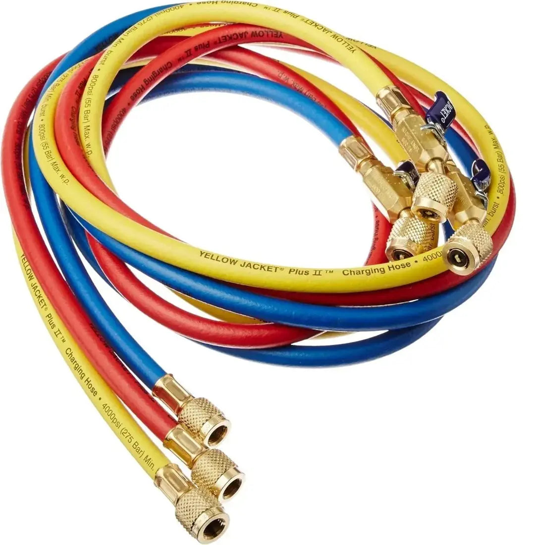 Yellow Jacket 29986 Plus II 1/4" Charging Hose with Compact Ball Valve - 72 in (Pack of 3) NORTH WAVE SCENTORA