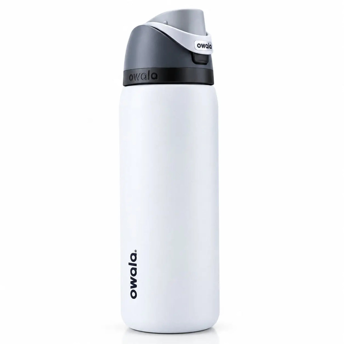 Owala FreeSip Insulated Stainless Steel Water Bottle | Minimalist White & Grey Flask SCENTORA SCENTORA