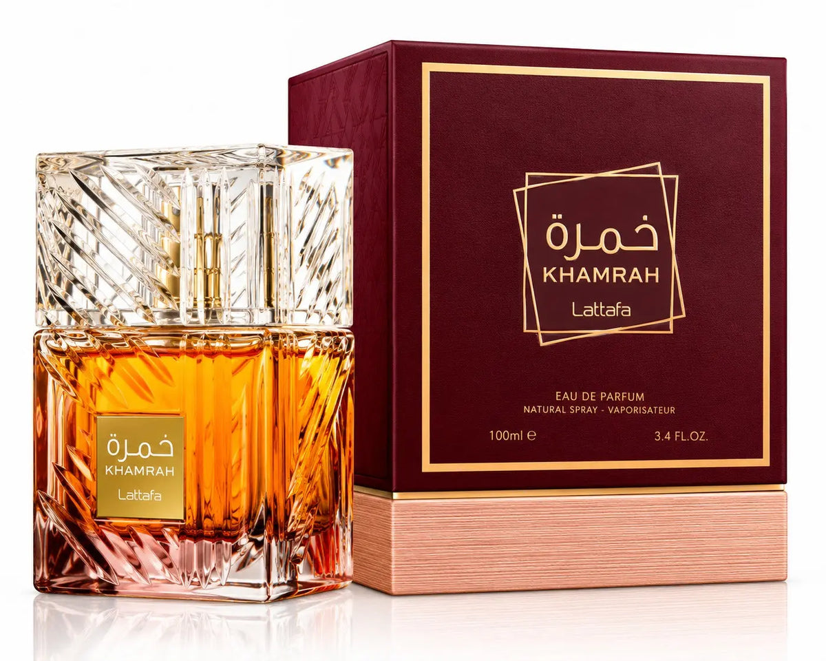 Lattafa Khamrah Eau De Parfum – 100ml (3.4 fl. oz.) Unisex Long-Lasting Fragrance NORTH WAVE SCENTORA