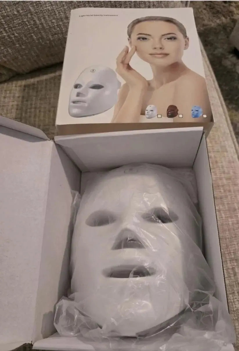 7-Color LED Facial Light Therapy Mask - Anti-Aging & Acne Skin Care Device SCENTORA SCENTORA