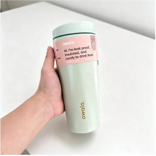 Owala 32oz Insulated Coffee Tumbler - Earthy Sage Green Minimalist Travel Mug with Slide Lid NORTH WAVE SCENTORA