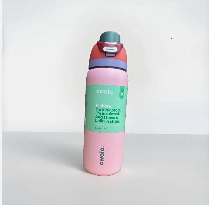 Owala FreeSip 32oz Insulated Stainless Steel Water Bottle - Pink NORTH WAVE SCENTORA