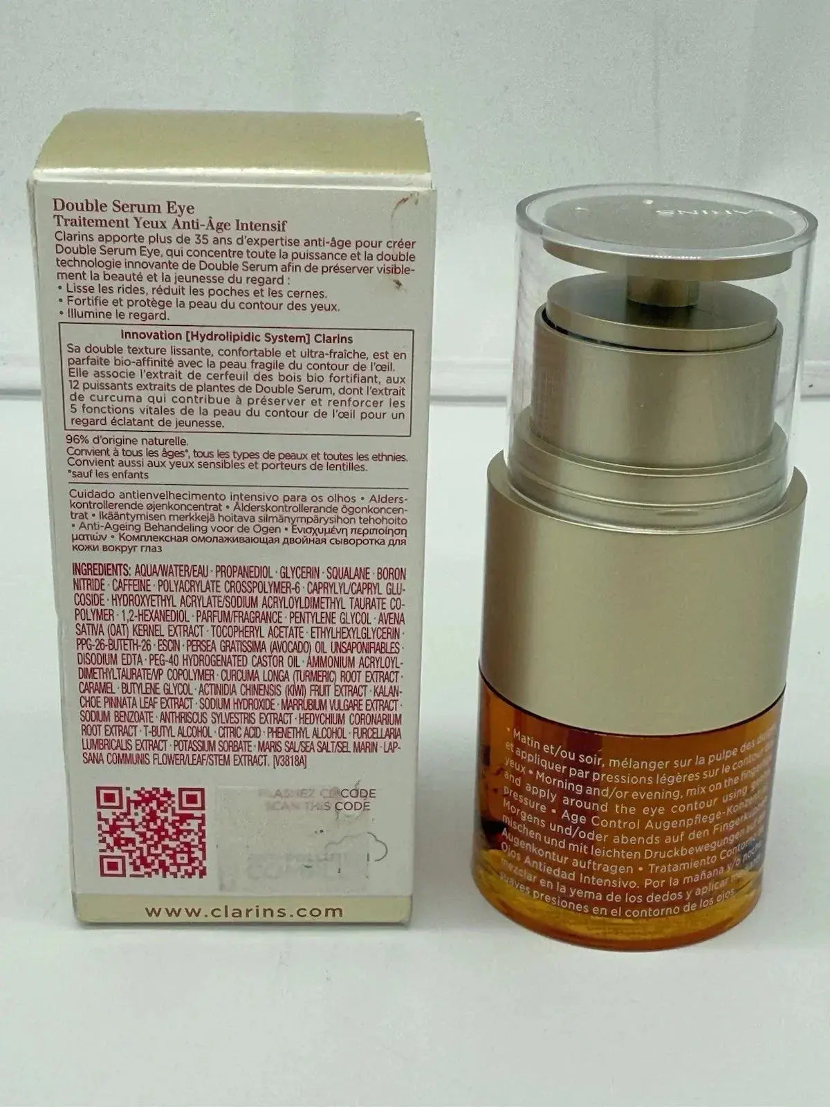 Clarins Double Serum Eye Global Age Control Concentrate - 20ml / 0.6 Fl. Oz. NORTH WAVE SCENTORA