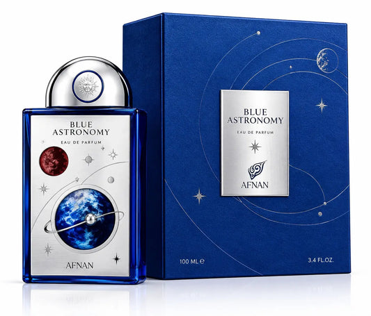 Afnan Blue Astronomy Eau De Parfum – 100ml (3.4 fl. oz.) Long-Lasting Fresh Woody Fragrance NORTH WAVE   SCENTORA