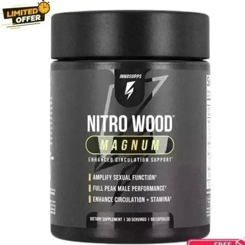 Inno Supps Nitro Wood Magnum | Advanced Nitric Oxide Booster & Muscle Pump Supplement for Men | L-Citrulline, Nitrosigine & PeakO2 for Extreme Vascularity, Blood Flow, Endurance & Strength (120 Capsules) NORTH WAVE   SCENTORA