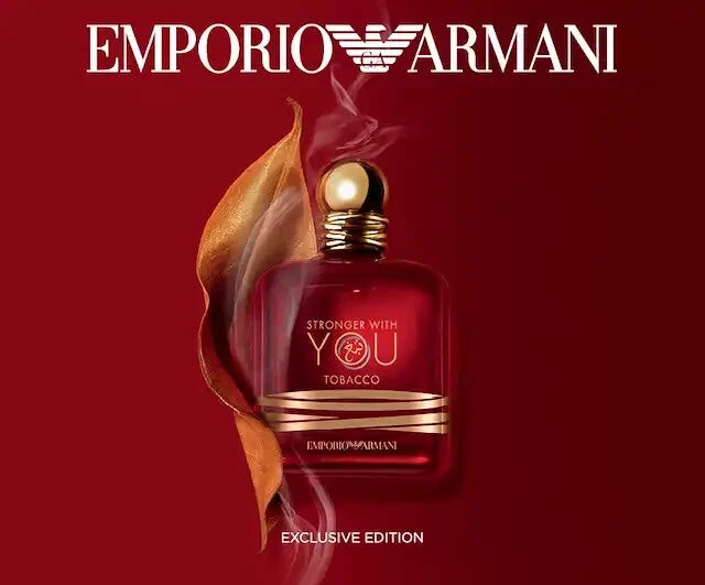 Emporio Armani Stronger With You Tobacco Eau de Parfum for Men, 100 ml