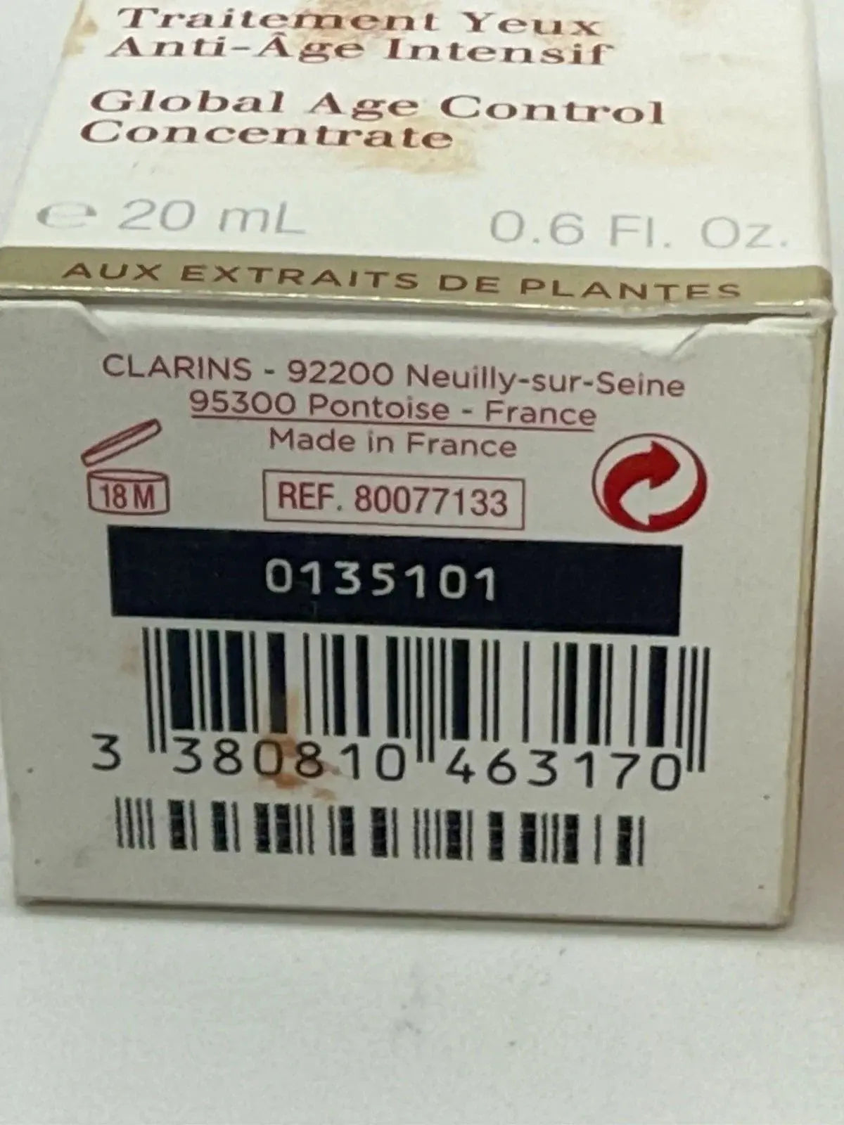 Clarins Double Serum Eye Global Age Control Concentrate - 20ml / 0.6 Fl. Oz. NORTH WAVE   SCENTORA