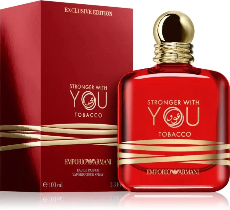 Emporio Armani Stronger With You Tobacco Eau de Parfum for Men, 100 ml